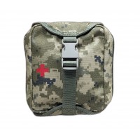 Подсумок аптечка с быстрым сбросом 17×14×6см на MOLLE пиксель